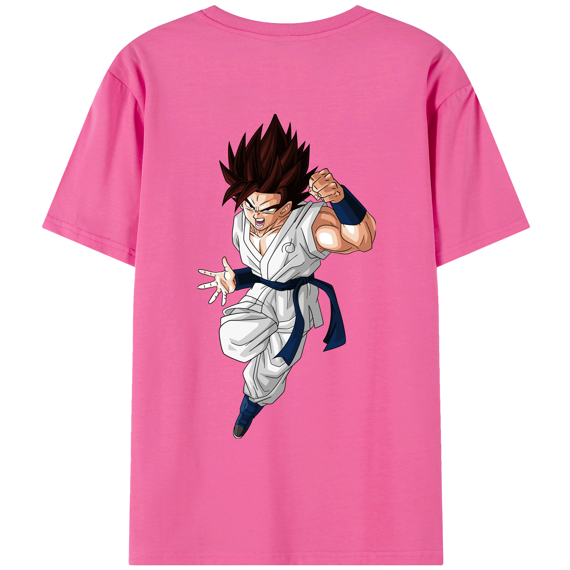 （画像用） ドラゴンボール 孫 悟飯（そんごはん）DRAGON BALL Son Gohan レディース半袖Tシャツ(バックプリント)